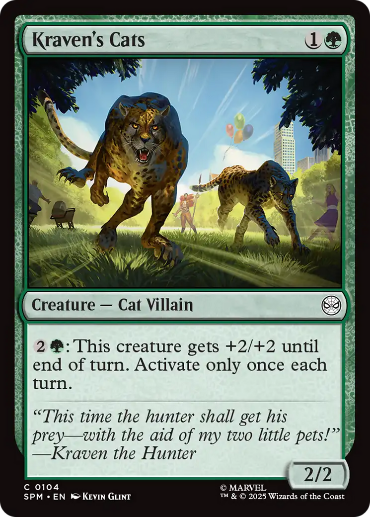 Kraven's Cats [Marvel's Spider-Man] MTG Single Magic: The Gathering | Red Claw Gaming