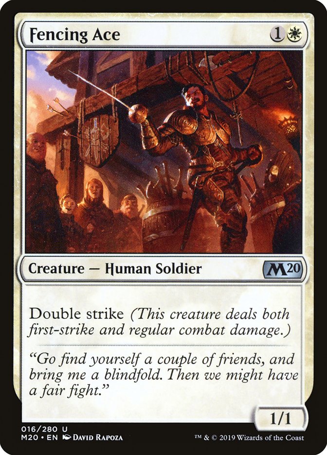 Fencing Ace [Core Set 2020] MTG Single Magic: The Gathering | Red Claw Gaming