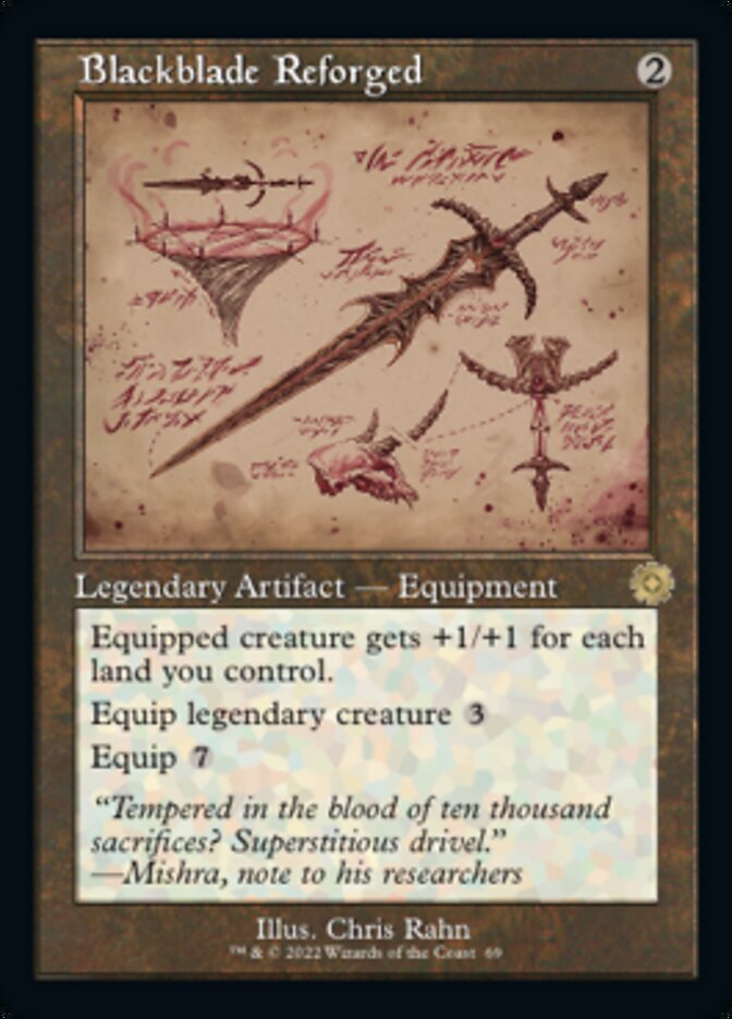 Blackblade Reforged (Retro Schematic) [The Brothers' War Retro Artifacts] MTG Single Magic: The Gathering | Red Claw Gaming