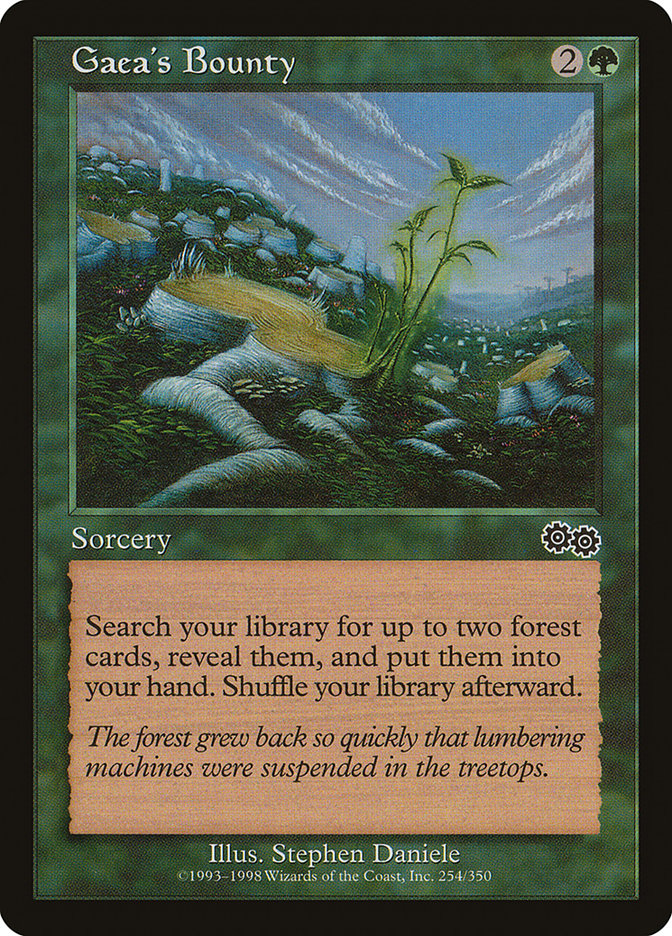 Gaea's Bounty [Urza's Saga] MTG Single Magic: The Gathering | Red Claw Gaming