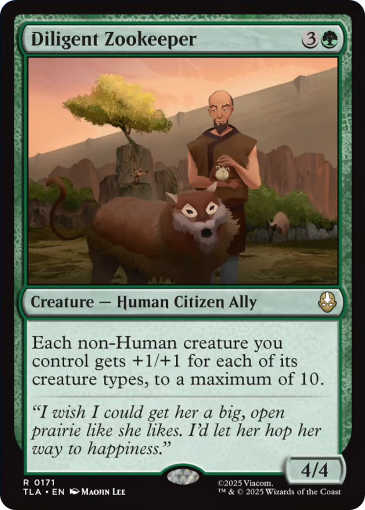 Diligent Zookeeper [Avatar: The Last Airbender] MTG Single Magic: The Gathering | Red Claw Gaming