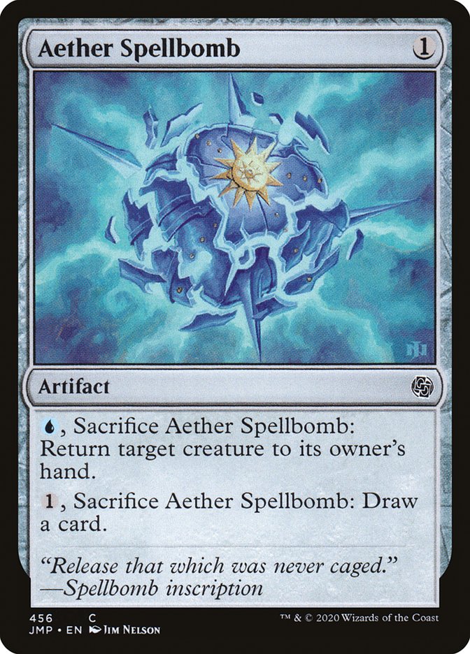Aether Spellbomb [Jumpstart] MTG Single Magic: The Gathering | Red Claw Gaming
