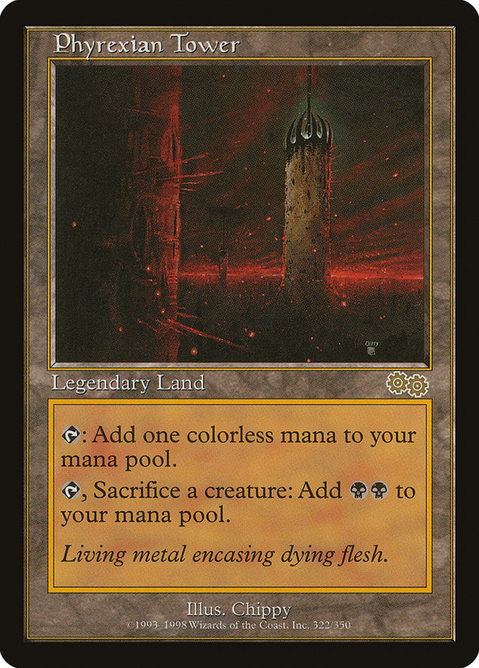 Phyrexian Tower [Urza's Saga] MTG Single Magic: The Gathering | Red Claw Gaming