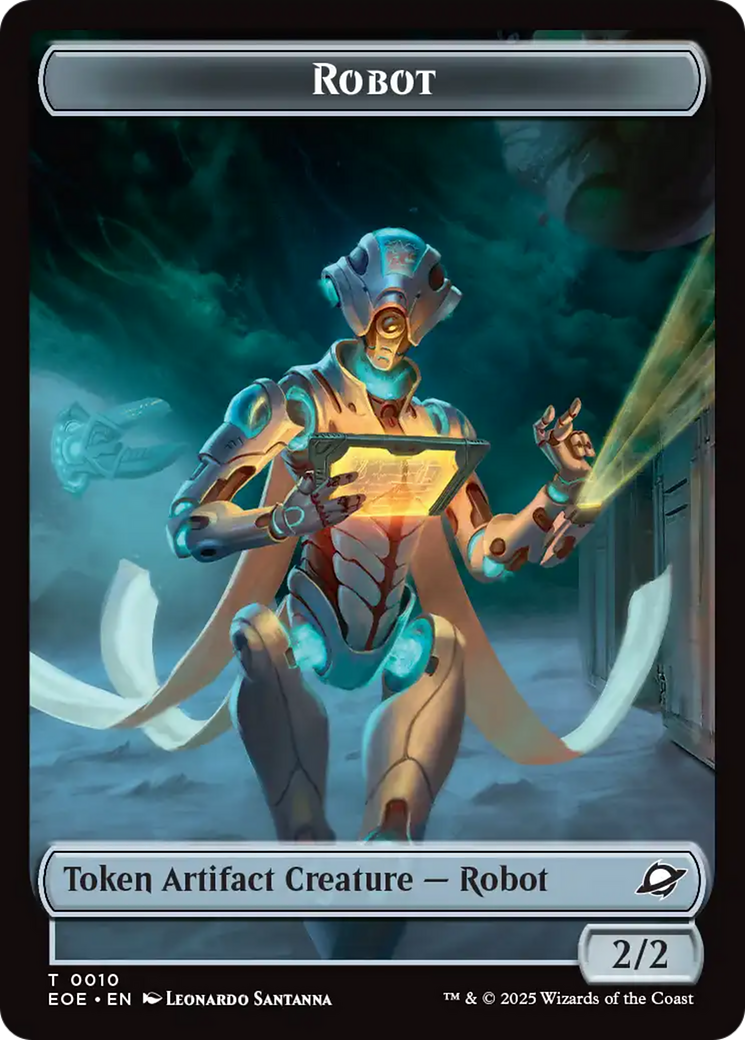 Robot // Drone Double-Sided Token [Edge of Eternities Tokens] MTG Single Magic: The Gathering | Red Claw Gaming