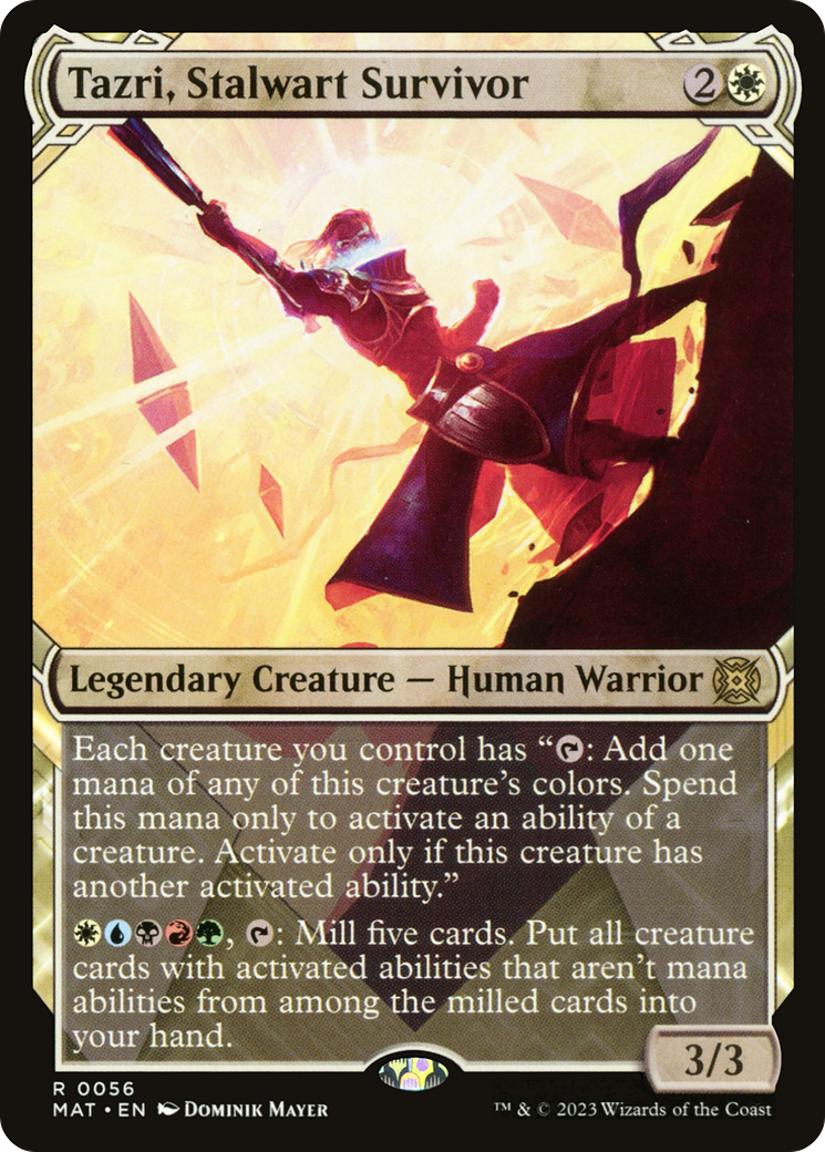 Tazri, Stalwart Survivor (Showcase) [March of the Machine: The Aftermath] MTG Single Magic: The Gathering | Red Claw Gaming