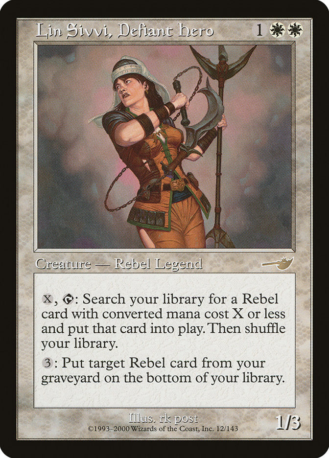 Lin Sivvi, Defiant Hero [Nemesis] MTG Single Magic: The Gathering | Red Claw Gaming