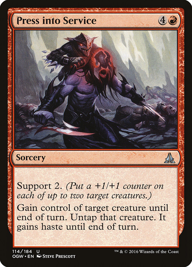 Press into Service [Oath of the Gatewatch] MTG Single Magic: The Gathering | Red Claw Gaming