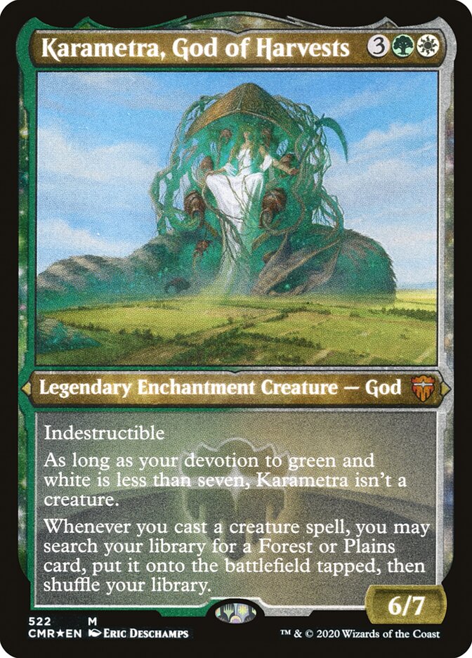 Karametra, God of Harvests (Etched) [Commander Legends] MTG Single Magic: The Gathering | Red Claw Gaming