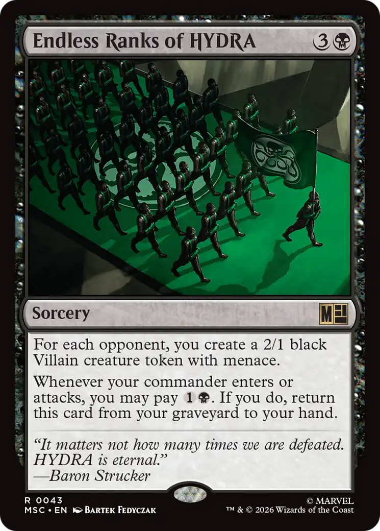 Endless Ranks of HYDRA (Surge Foil) [Marvel Super Heroes Commander] | Red Claw Gaming