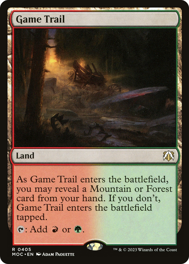 Game Trail [March of the Machine Commander] MTG Single Magic: The Gathering | Red Claw Gaming