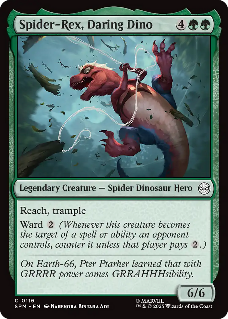 Spider-Rex, Daring Dino [Marvel's Spider-Man] MTG Single Magic: The Gathering | Red Claw Gaming