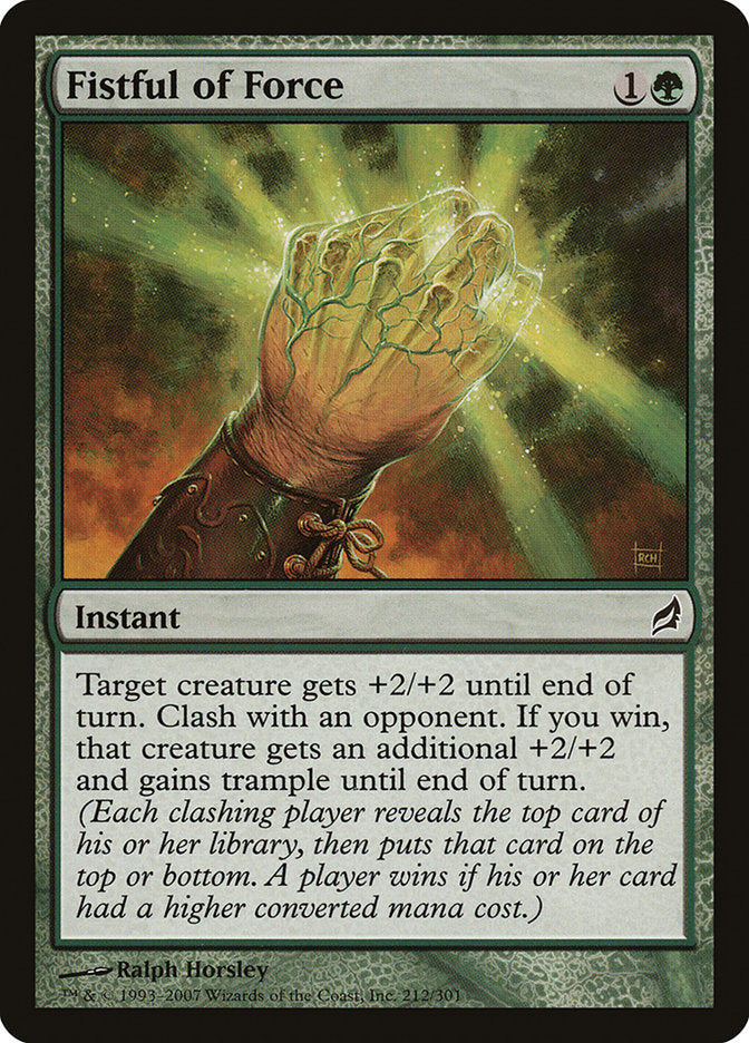 Fistful of Force [Lorwyn] MTG Single Magic: The Gathering | Red Claw Gaming