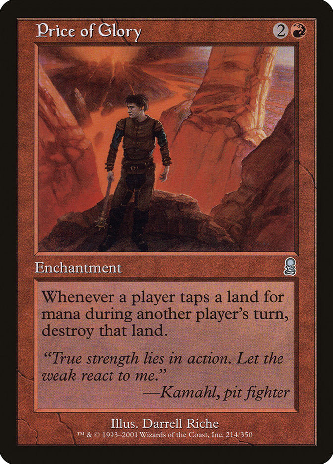 Price of Glory [Odyssey] MTG Single Magic: The Gathering | Red Claw Gaming