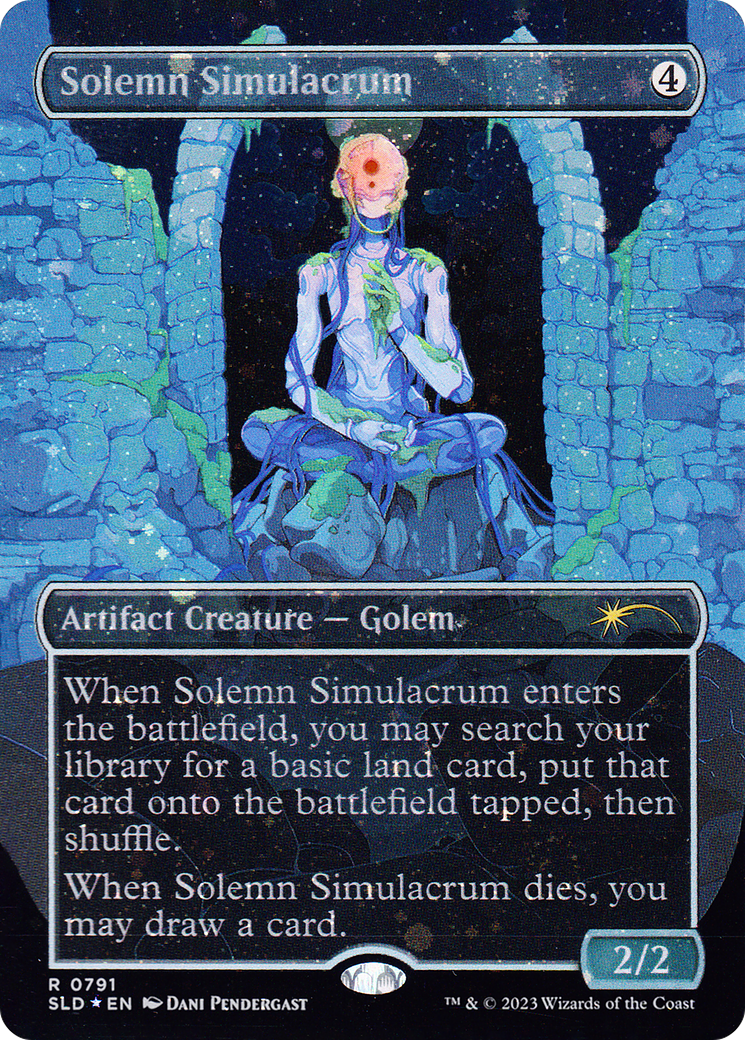 Solemn Simulacrum (1725) (Rainbow Foil) [Secret Lair Drop Series] MTG Single Magic: The Gathering | Red Claw Gaming