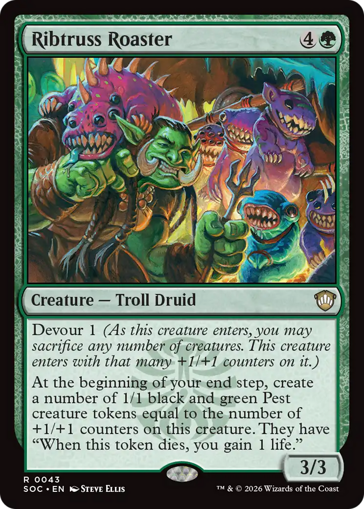 Ribtruss Roaster [Secrets of Strixhaven Commander] MTG Single Magic: The Gathering | Red Claw Gaming