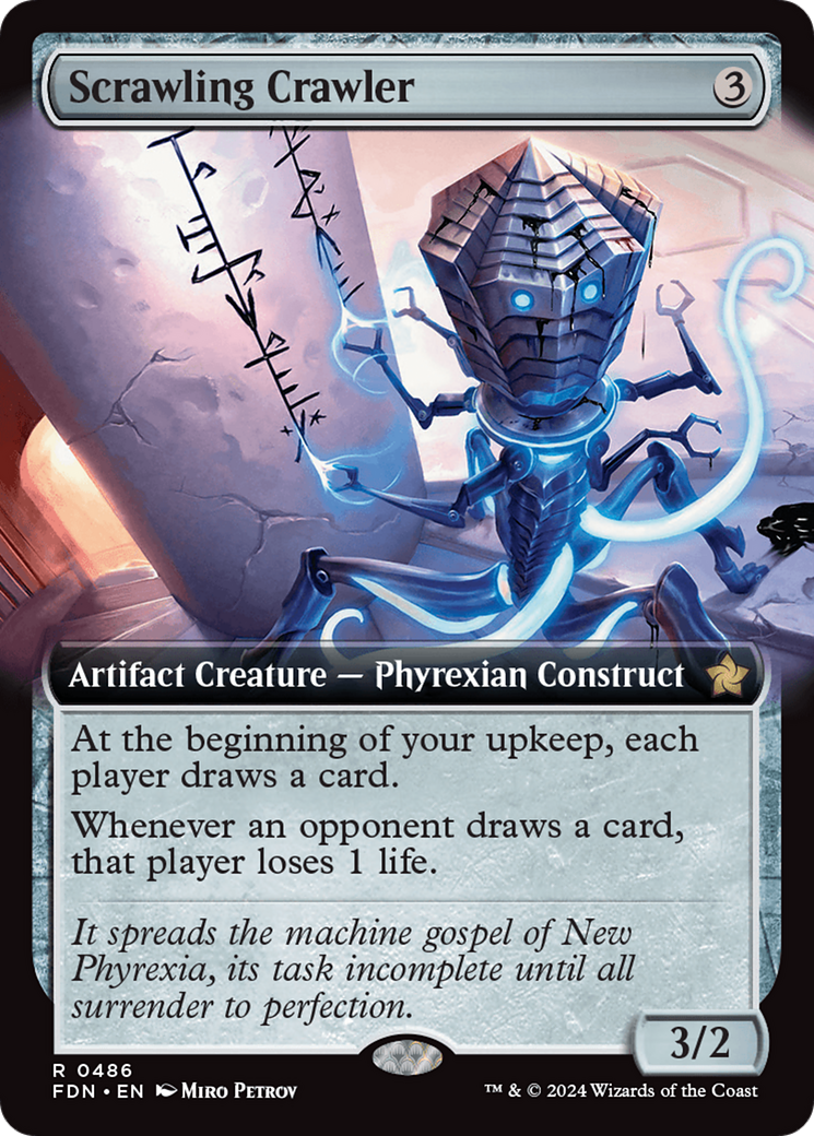 Scrawling Crawler (Extended Art) [Foundations] MTG Single Magic: The Gathering | Red Claw Gaming