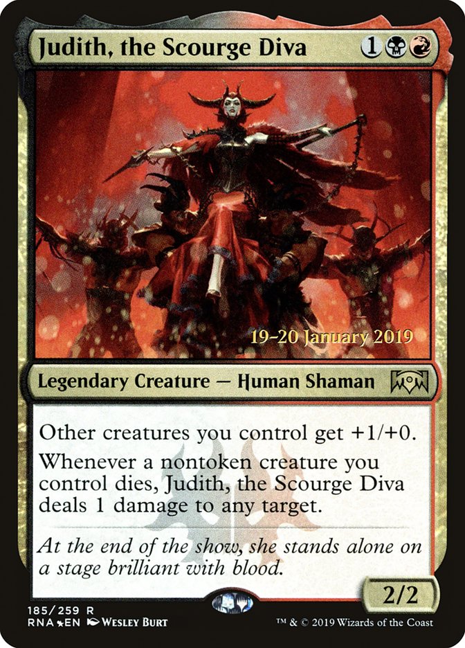 Judith, the Scourge Diva [Ravnica Allegiance Prerelease Promos] MTG Single Magic: The Gathering | Red Claw Gaming