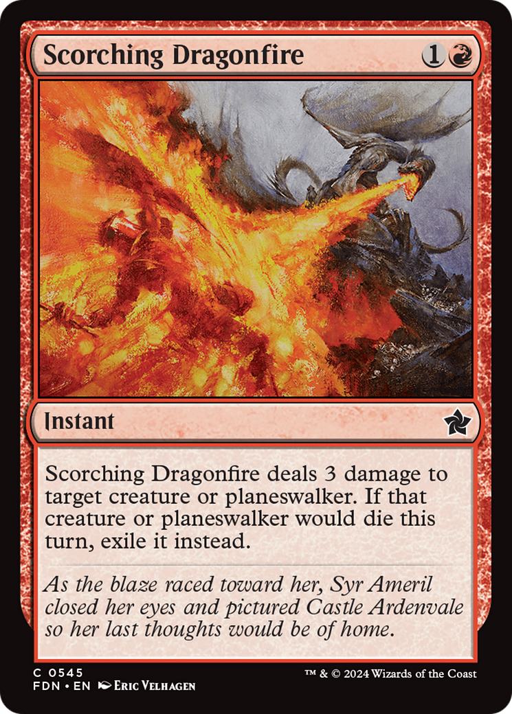 Scorching Dragonfire [Foundations] MTG Single Magic: The Gathering | Red Claw Gaming