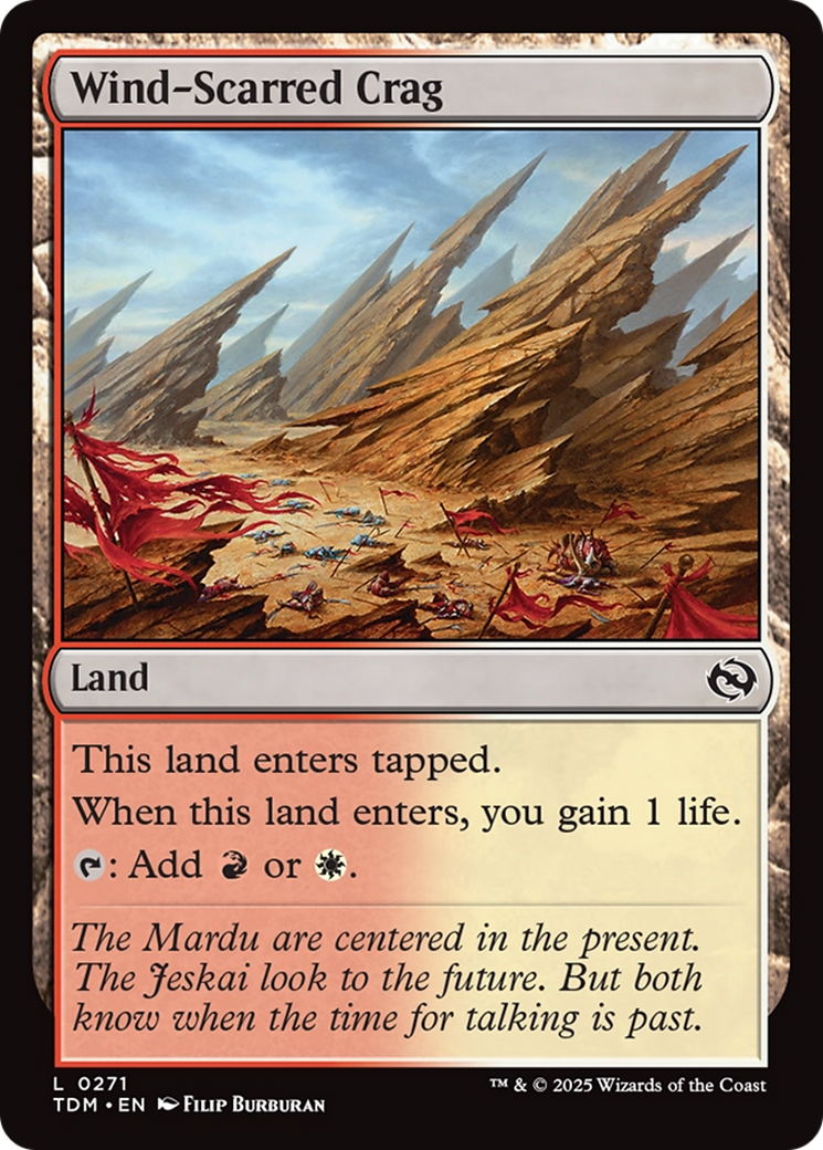 Wind-Scarred Crag [Tarkir: Dragonstorm] MTG Single Magic: The Gathering | Red Claw Gaming