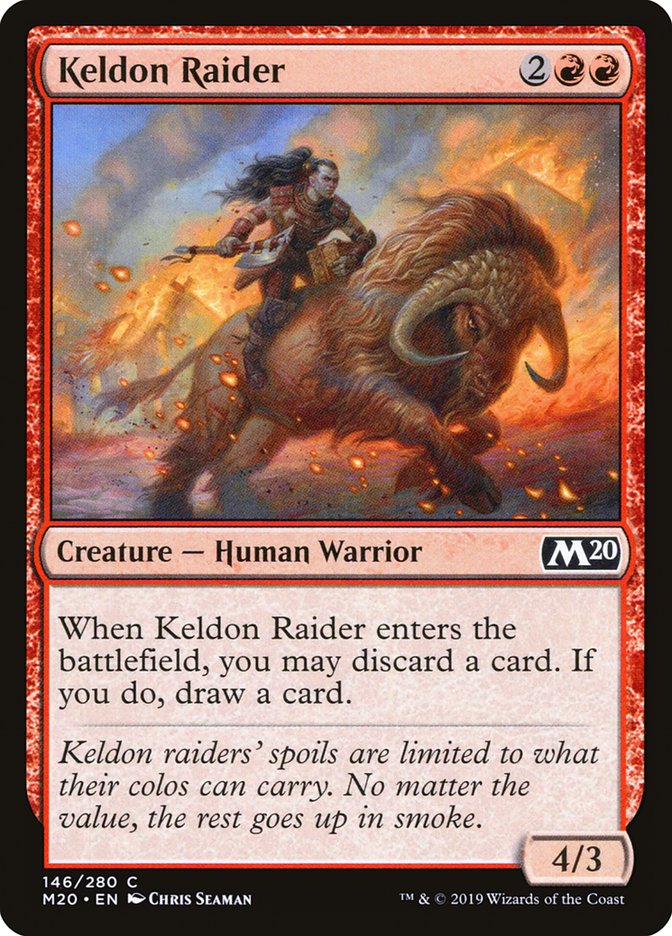 Keldon Raider [Core Set 2020] MTG Single Magic: The Gathering | Red Claw Gaming