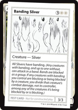 Banding Sliver (2021 Edition) [Mystery Booster Playtest Cards] MTG Single Magic: The Gathering | Red Claw Gaming