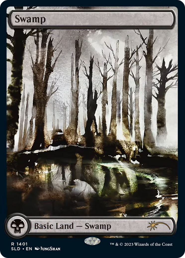 Swamp (1401) [Secret Lair Drop Series] MTG Single Magic: The Gathering | Red Claw Gaming