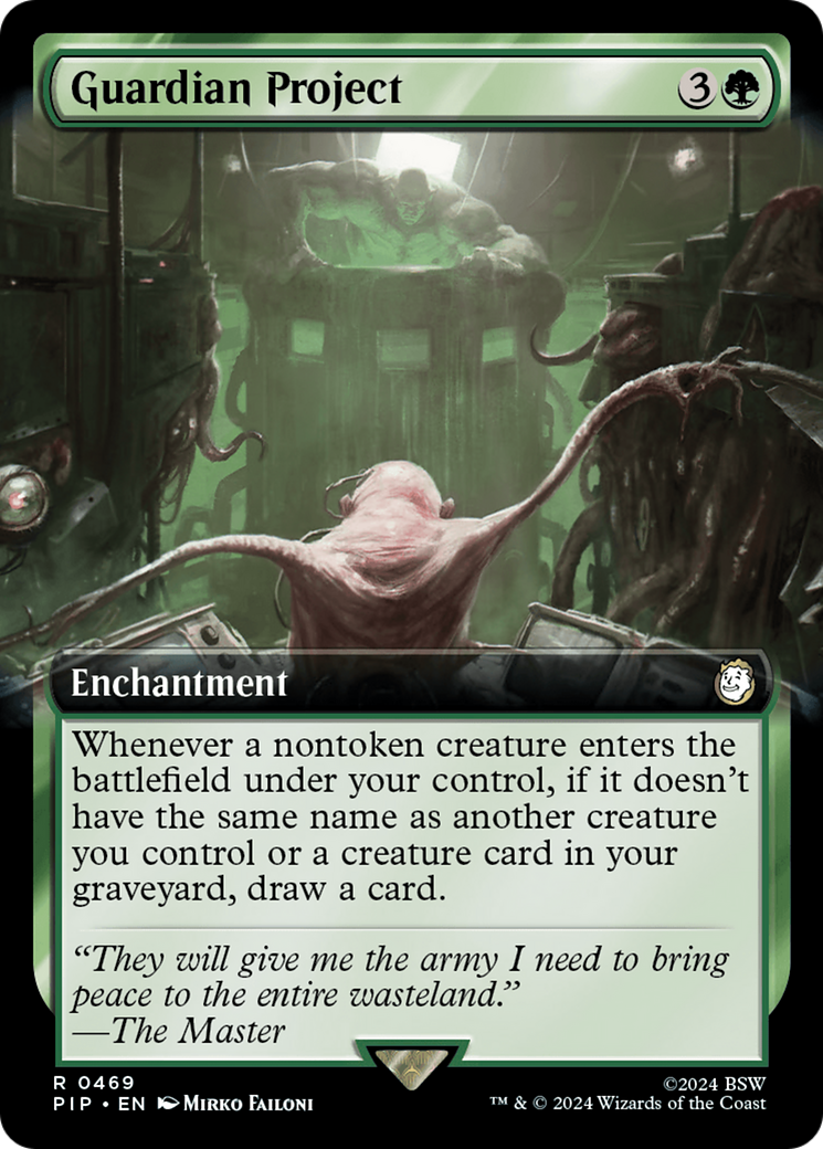Guardian Project (Extended Art) [Fallout] MTG Single Magic: The Gathering    | Red Claw Gaming