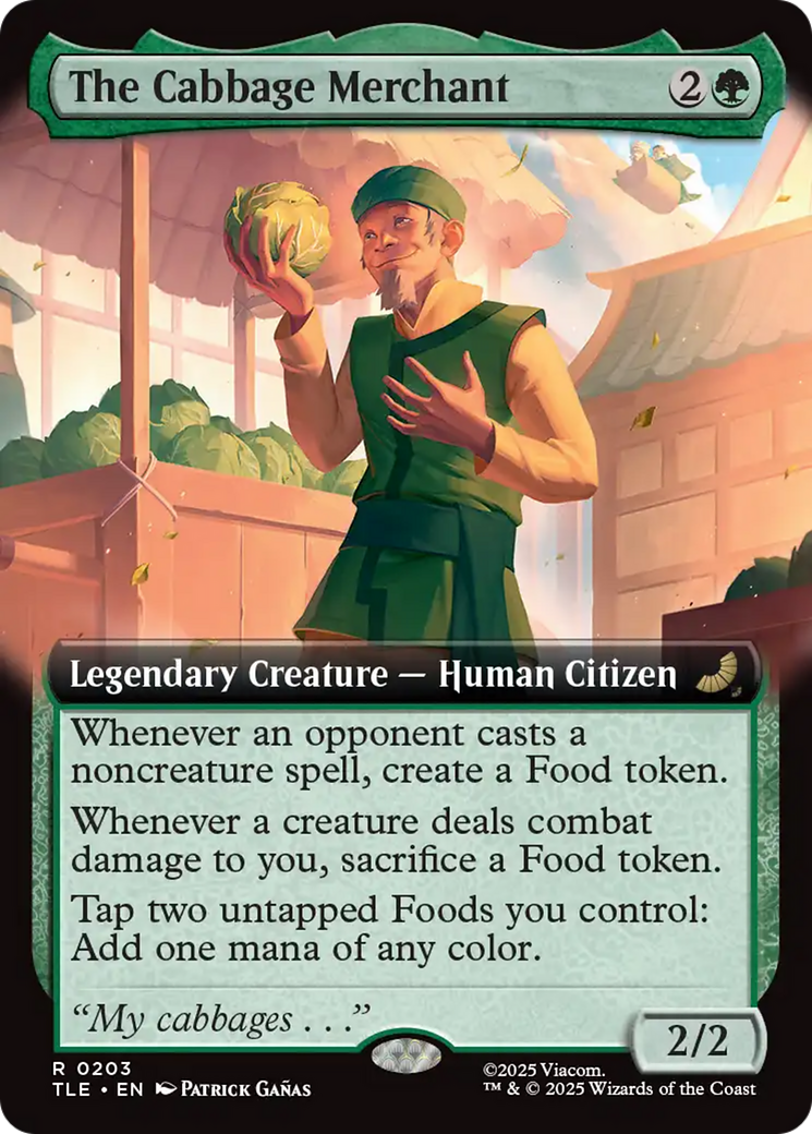 The Cabbage Merchant (Extended Art) [Avatar: The Last Airbender: Eternal-Legal] MTG Single Magic: The Gathering | Red Claw Gaming
