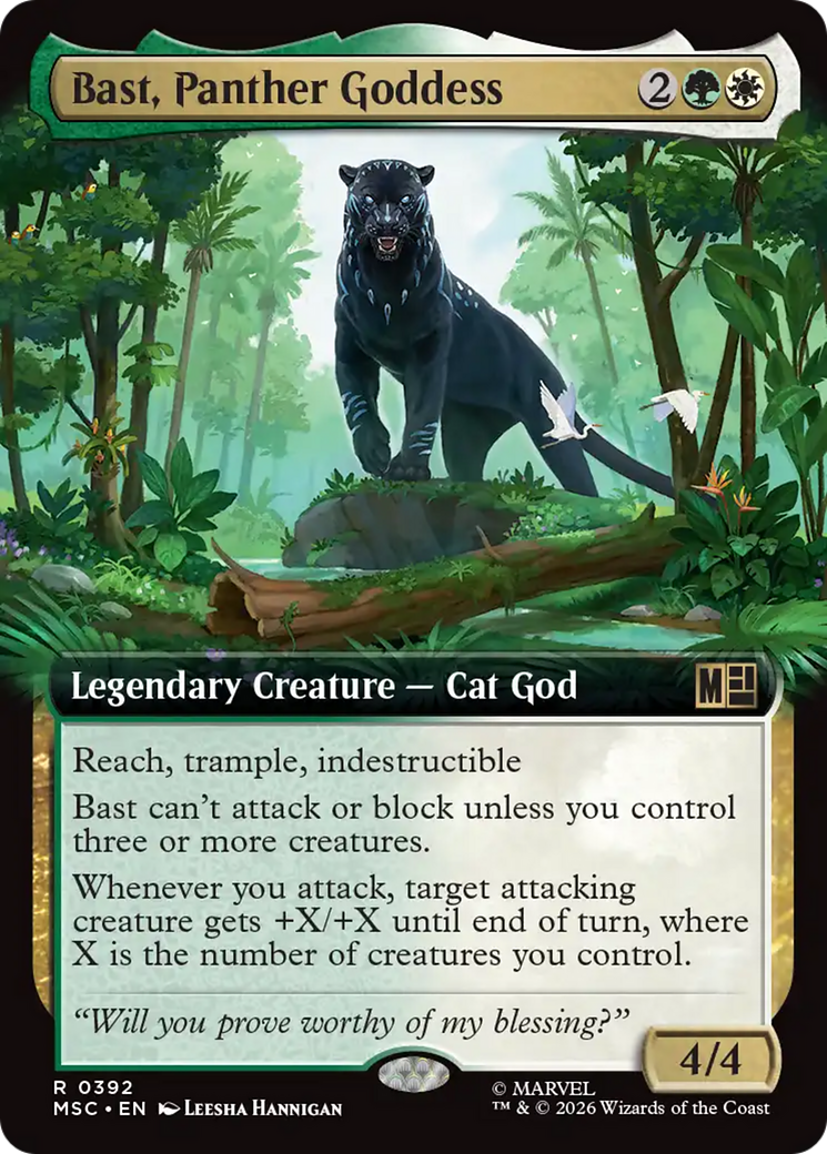Bast, Panther Goddess (Extended Art) [Marvel Super Heroes Commander] | Red Claw Gaming