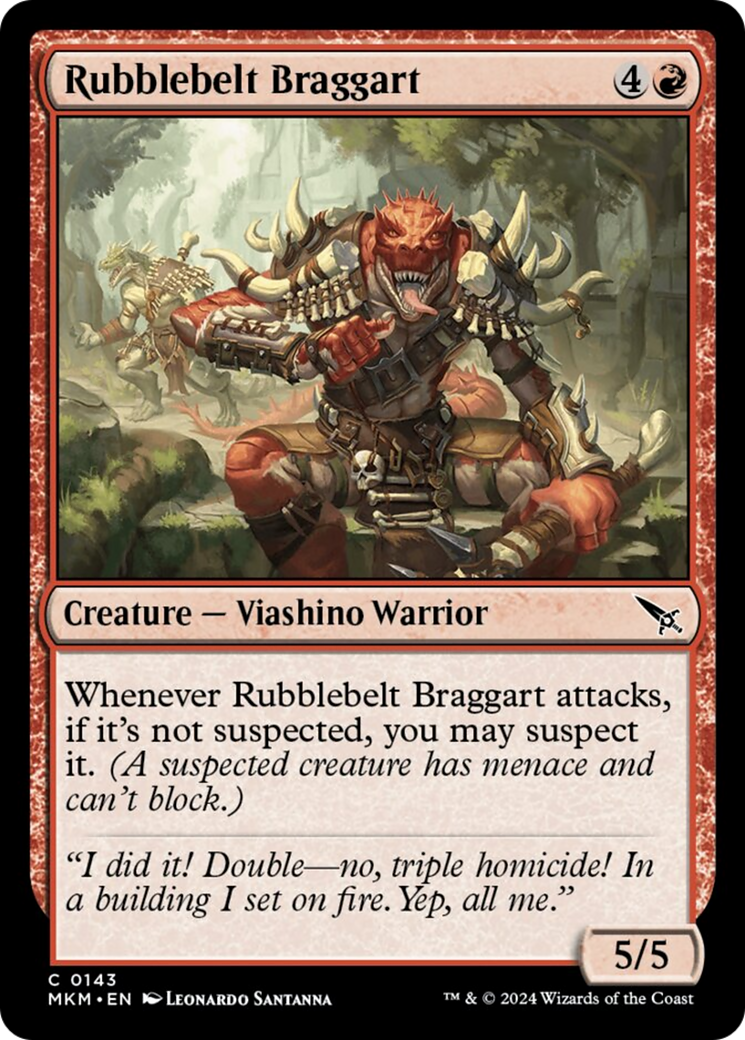 Rubblebelt Braggart [Murders at Karlov Manor] MTG Single Magic: The Gathering    | Red Claw Gaming