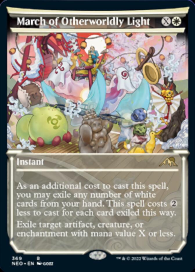 March of Otherworldly Light (Showcase Soft Glow) [Kamigawa: Neon Dynasty] MTG Single Magic: The Gathering    | Red Claw Gaming
