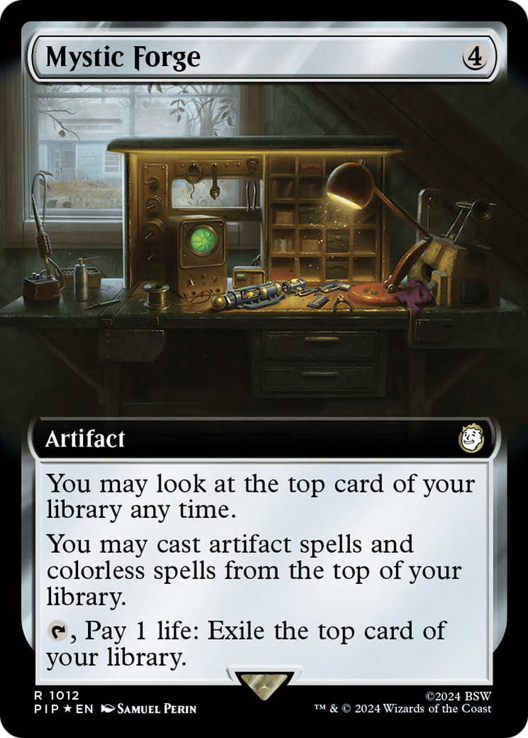 Mystic Forge (Extended Art) (Surge Foil) [Fallout] MTG Single Magic: The Gathering | Red Claw Gaming