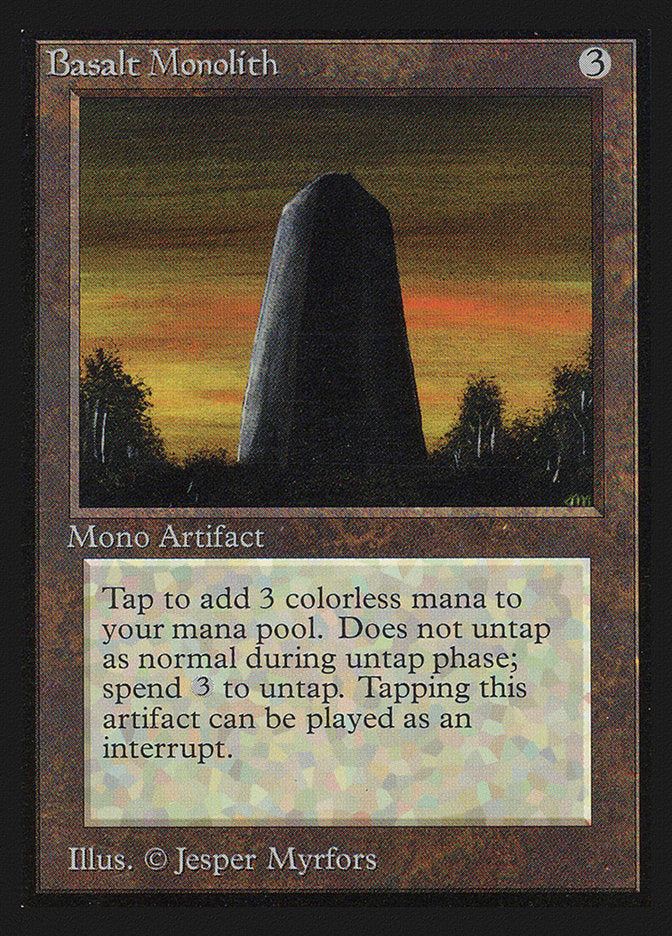 Basalt Monolith [International Collectors' Edition] MTG Single Magic: The Gathering | Red Claw Gaming