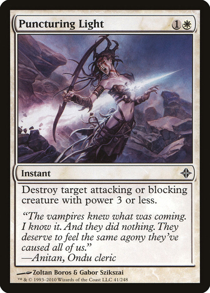 Puncturing Light [Rise of the Eldrazi] MTG Single Magic: The Gathering | Red Claw Gaming