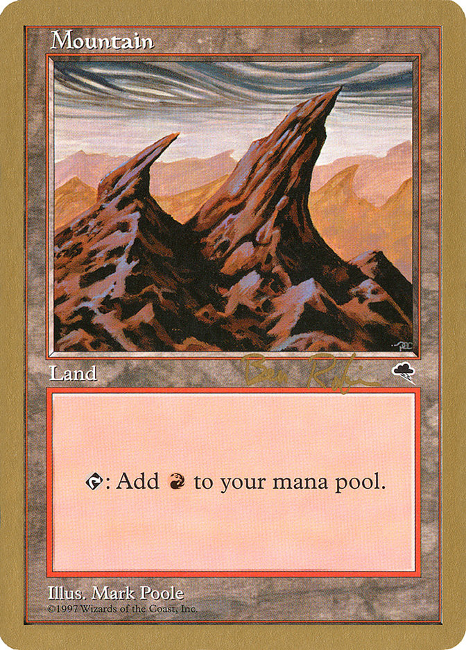 Mountain (br344) (Ben Rubin) [World Championship Decks 1998] MTG Single Magic: The Gathering | Red Claw Gaming