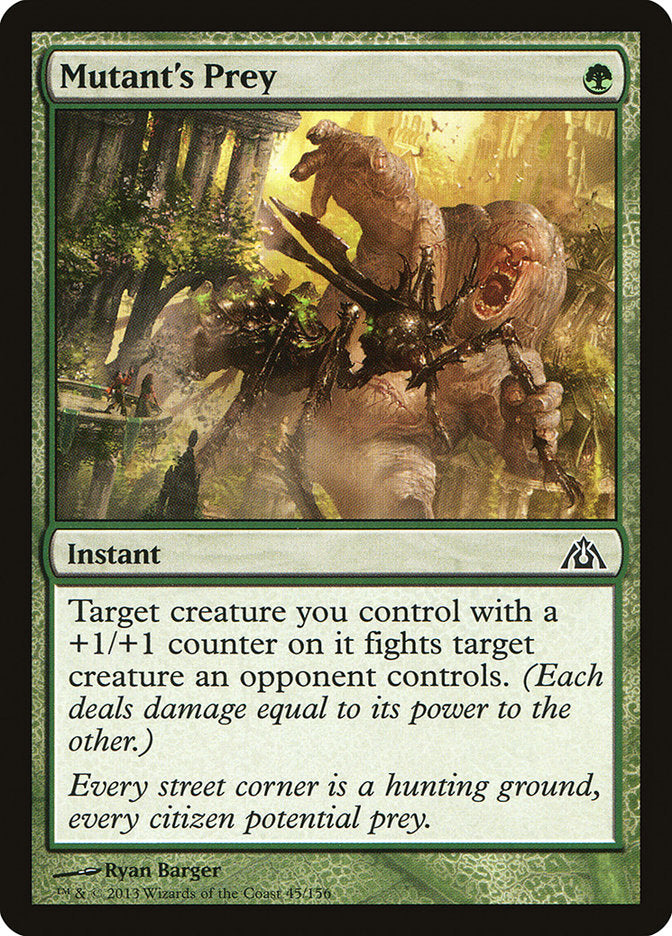 Mutant's Prey [Dragon's Maze] MTG Single Magic: The Gathering | Red Claw Gaming