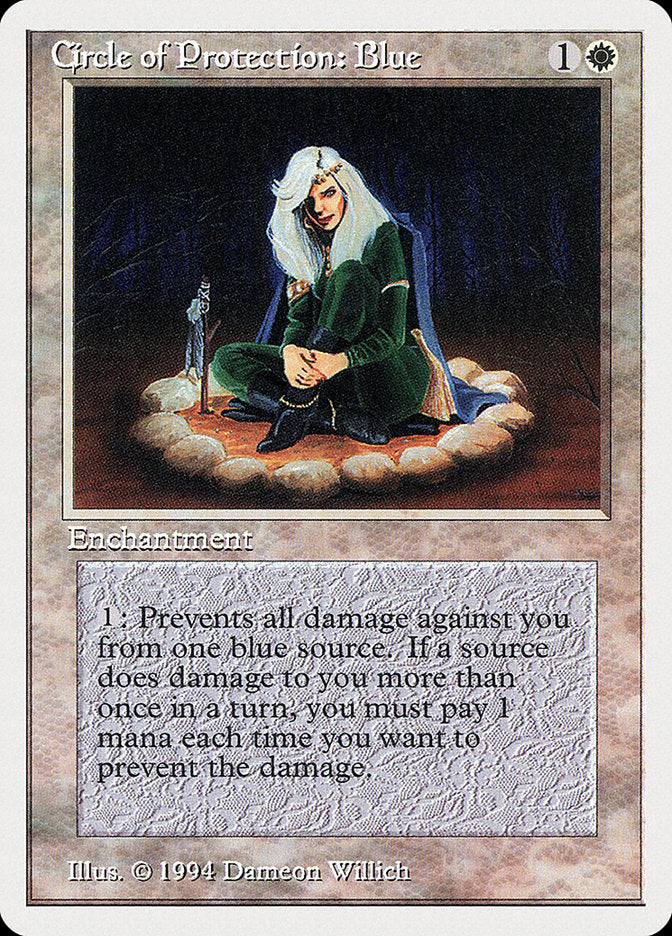Circle of Protection: Blue [Summer Magic / Edgar] MTG Single Magic: The Gathering | Red Claw Gaming