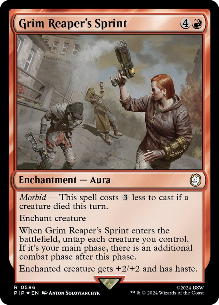 Grim Reaper's Sprint (Surge Foil) [Fallout] MTG Single Magic: The Gathering    | Red Claw Gaming
