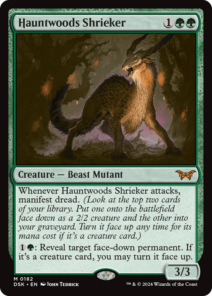 Hauntwoods Shrieker [Duskmourn: House of Horror] MTG Single Magic: The Gathering | Red Claw Gaming