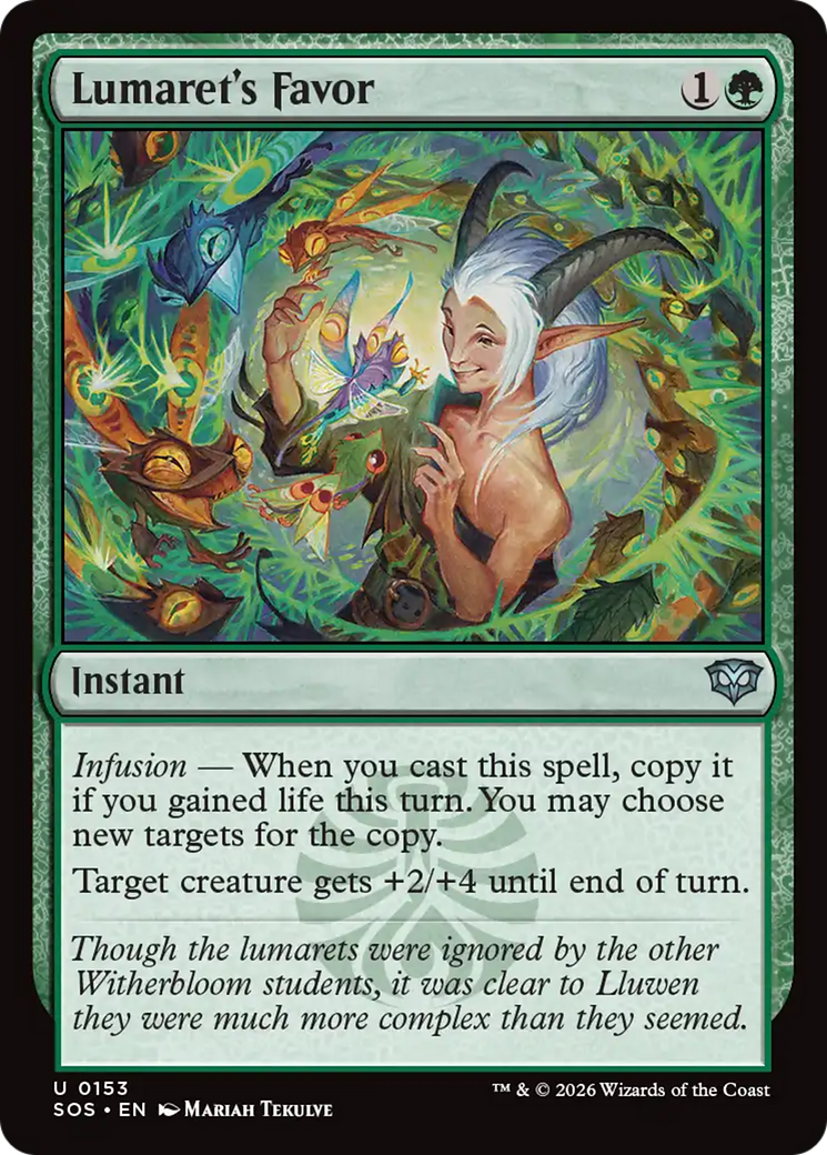Lumaret's Favor [Secrets of Strixhaven] MTG Single Magic: The Gathering | Red Claw Gaming