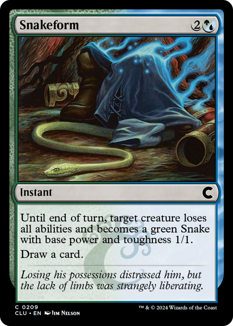Snakeform [Ravnica: Clue Edition] MTG Single Magic: The Gathering | Red Claw Gaming