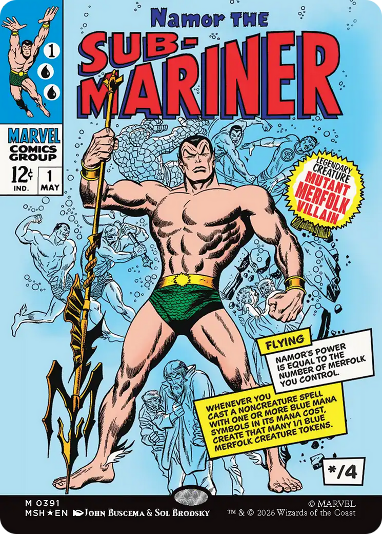 Namor The Sub-Mariner (Borderless) [Marvel Super Heroes] | Red Claw Gaming