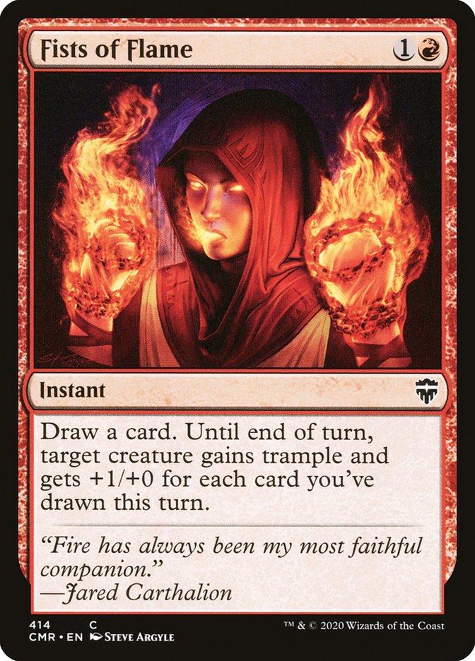 Fists of Flame [Commander Legends] MTG Single Magic: The Gathering | Red Claw Gaming