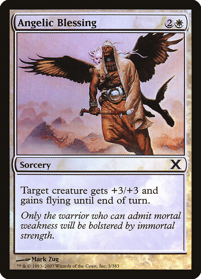 Angelic Blessing (Premium Foil) [Tenth Edition] MTG Single Magic: The Gathering | Red Claw Gaming