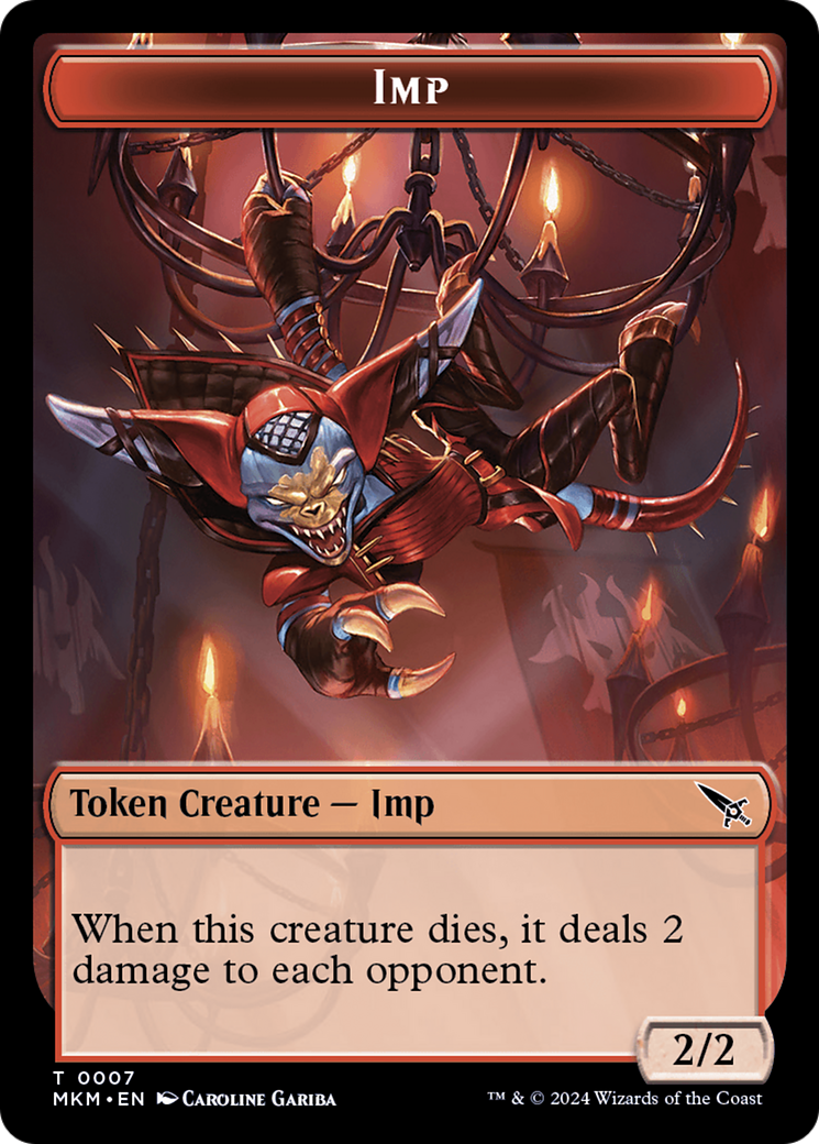 Imp Token [Murders at Karlov Manor Tokens] MTG Single Magic: The Gathering    | Red Claw Gaming