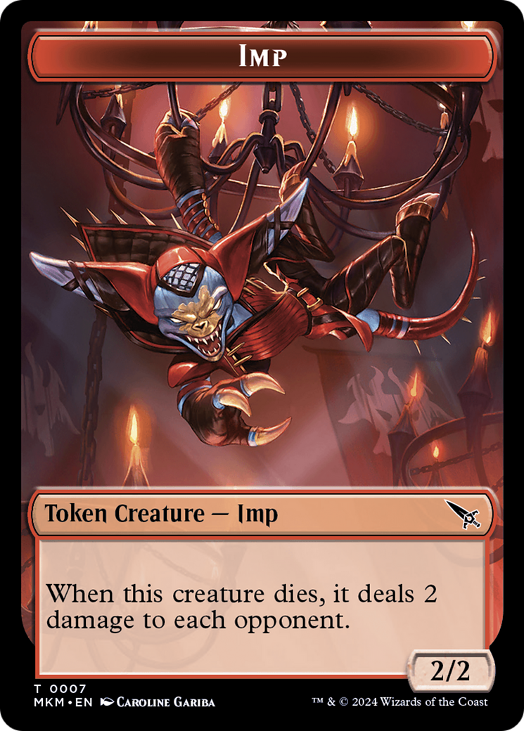 Detective // Imp Double-Sided Token [Murders at Karlov Manor Tokens] MTG Single Magic: The Gathering | Red Claw Gaming