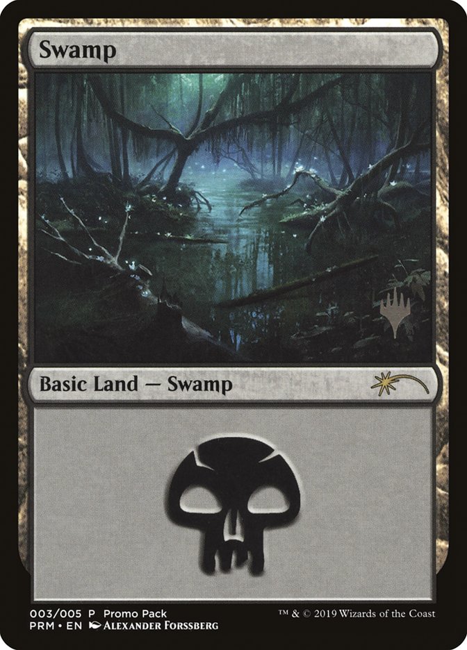 Swamp (3) [Core Set 2020 Promo Pack] MTG Single Magic: The Gathering | Red Claw Gaming