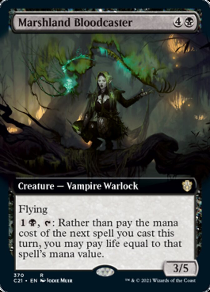 Marshland Bloodcaster (Extended Art) [Commander 2021] MTG Single Magic: The Gathering | Red Claw Gaming