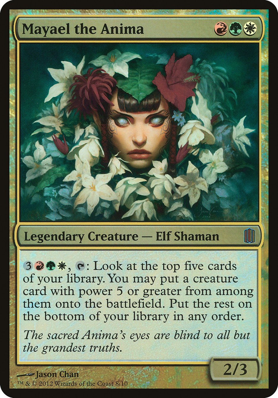 Mayael the Anima (Oversized) [Commander's Arsenal Oversized] MTG Single Magic: The Gathering | Red Claw Gaming