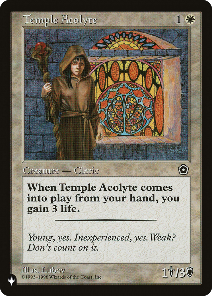 Temple Acolyte [The List] MTG Single Magic: The Gathering | Red Claw Gaming